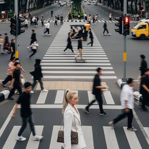 Chic Korean Beauty Influencer in Jakarta