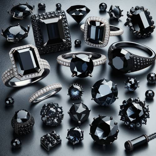 Stunning Black Diamond Jewelry: Traditional & Avant-Garde Designs