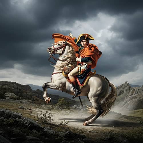 Napoleon Bonaparte: Conqueror on a Majestic Steed