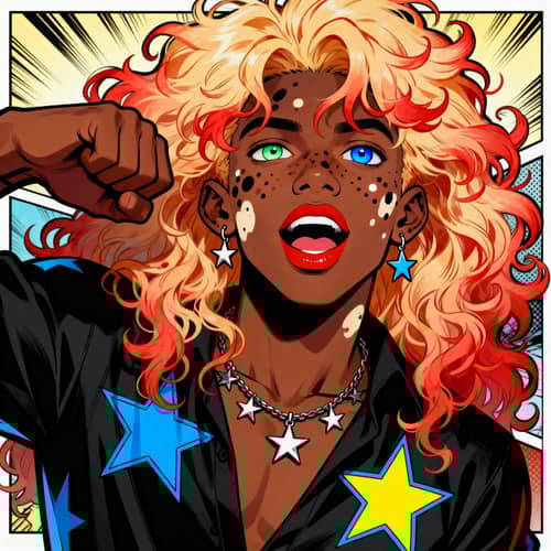 DC Comic Style Character: Unique Young Hero DC Comic Style Character: Unique Young Hero