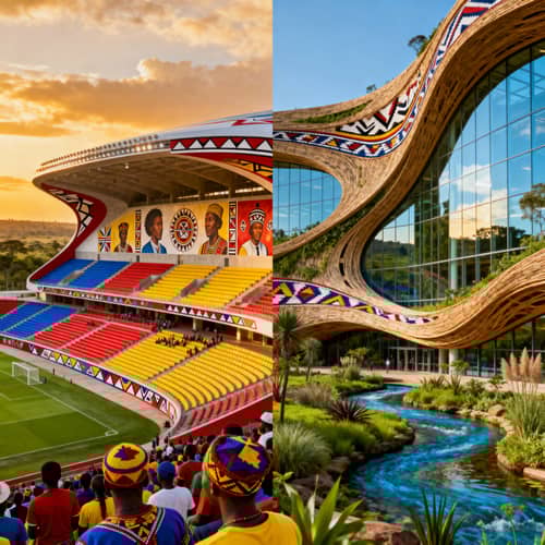Stadium Designs Inspired by KwaNdebele Culture Stadium Designs Inspired by KwaNdebele Culture