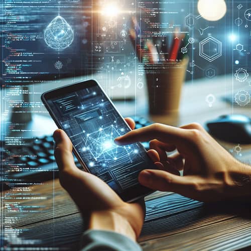Modern Coding Environment with Top-of-the-Line Smartphone