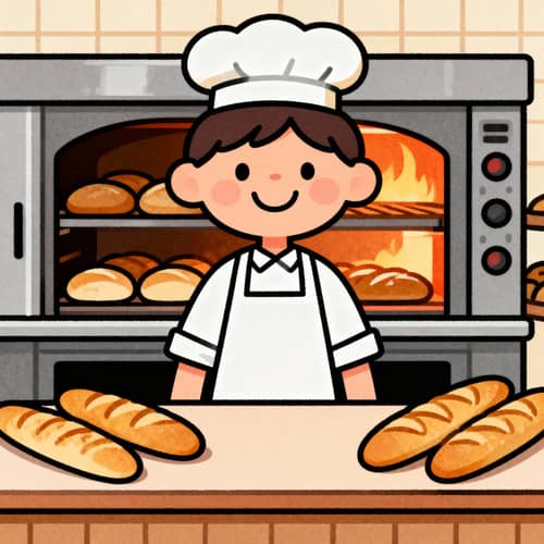 Cheerful Bakery Illustration for Kids