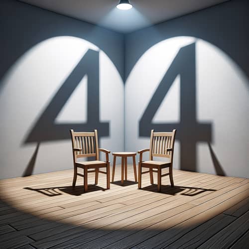 Optical Illusion Chairs Casting Number 44 Shadow
