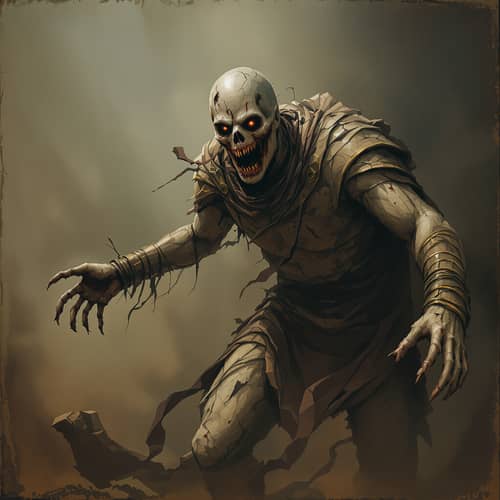 Ancient Roman Zombie Art - A Gritty Horror Experience
