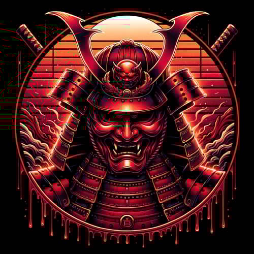 Crimson Samurai Warrior Logo | Anime Style Design