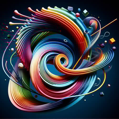Visualizing Flexibility: Abstract Art Display