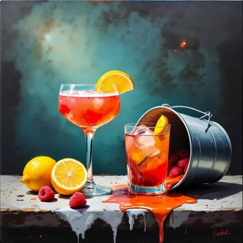 Cocktails on Canvas: Artistic Liquid Creations