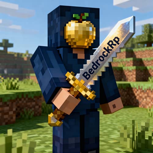 Golden Apple Netherite Sword - Minecraft Style Golden Apple Netherite Sword - Minecraft Style