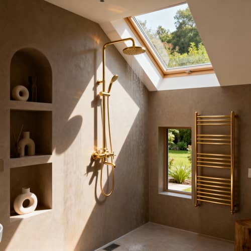Luxurious Attic Bathroom Design Inspiration