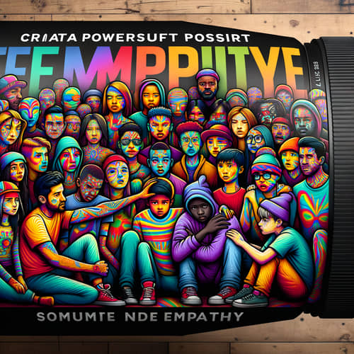 Empathy Poster | Impact of Bullying Depicted in Street Art Style