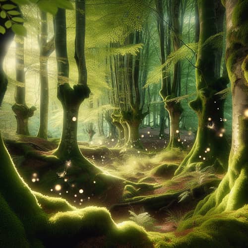 Enchanted Forest Shapes: Magical Beauty and Ancient Tales