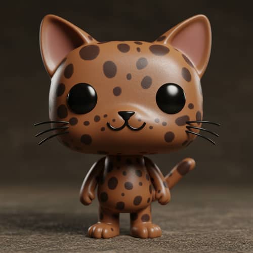 Homemade Cat-Themed Funko Pop Figurine
