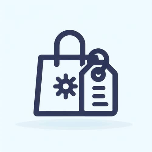 Buy Goods Favicon - Simplistic Style Shopping Bag Icon