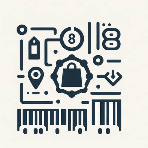 Modern Merchandising System Icon | Retail Design