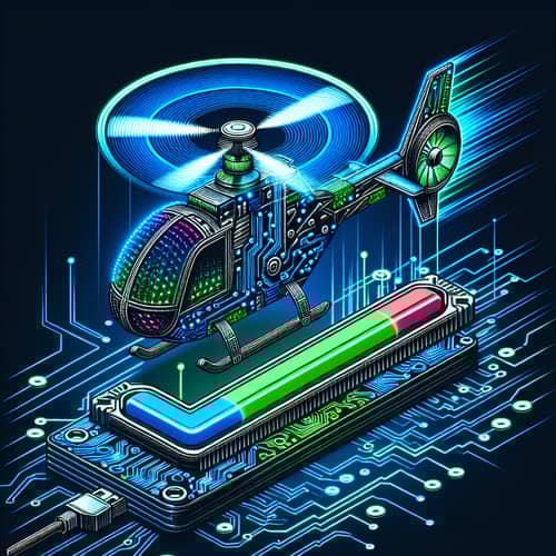 Boost Computer Speed with Futuristic Helicopter Rotor Symbolism