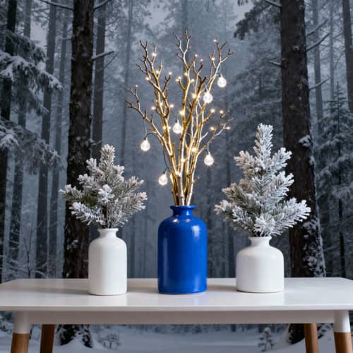 Chic Winter Forest Vases for Modern Decor Chic Winter Forest Vases for Modern Decor