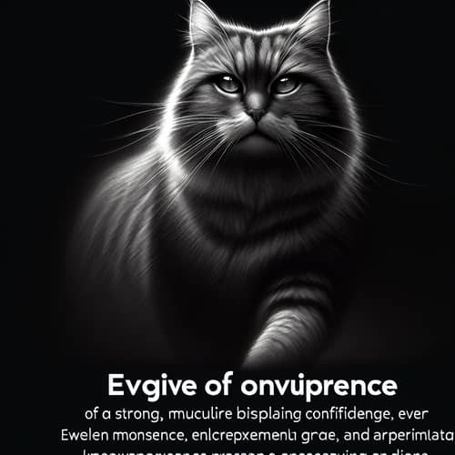 Strong, Confident Cat: Grace, Agility, and Prowess