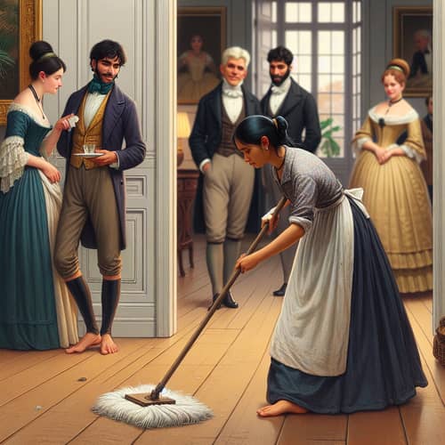 19th Century Scene: Filipino Slave Woman vs High-Class Trio