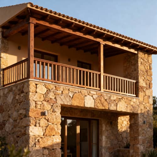 Stunning 150 m2 Stone House with Balcony