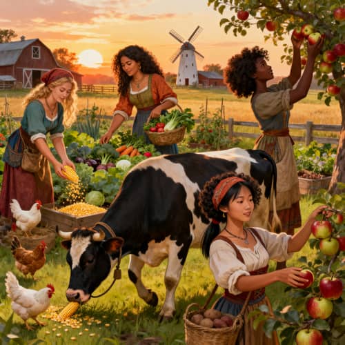 Diverse Women in Farming: A Petplay Scene Diverse Women in Farming: A Petplay Scene