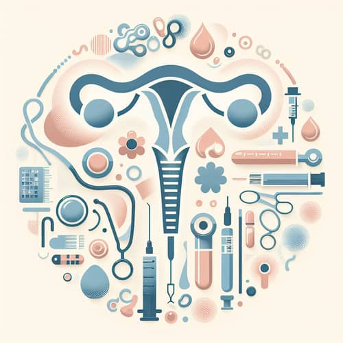 Abstract Hysterectomy Art | Symbolic Medical Procedure