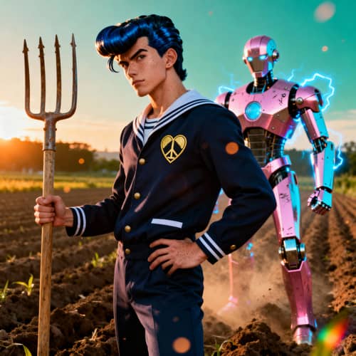 Hyper-Real Portrait of Josuke Higashikata