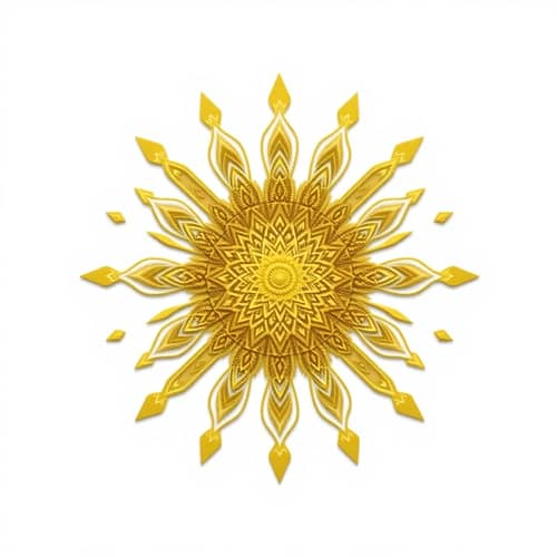 Minecraft Golden Mandala Design