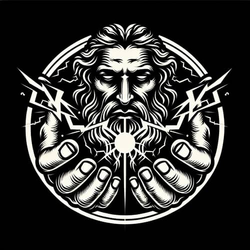 Zeus-inspired Lightning Logo Design