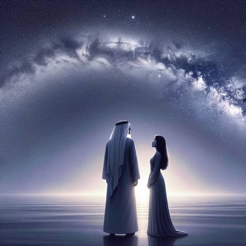 Exploring the Infinite Universe: A Serene Evening under the Stars