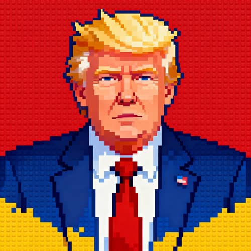 Donald Trump Pixel Art - Unique Digital Creations Donald Trump Pixel Art - Unique Digital Creations