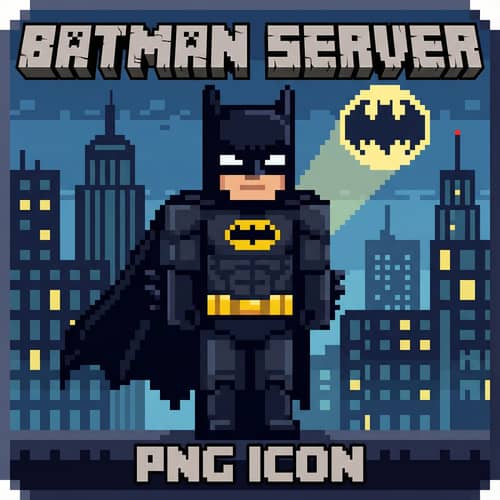 Batman Minecraft Icon PNG for Your Server Batman Minecraft Icon PNG for Your Server