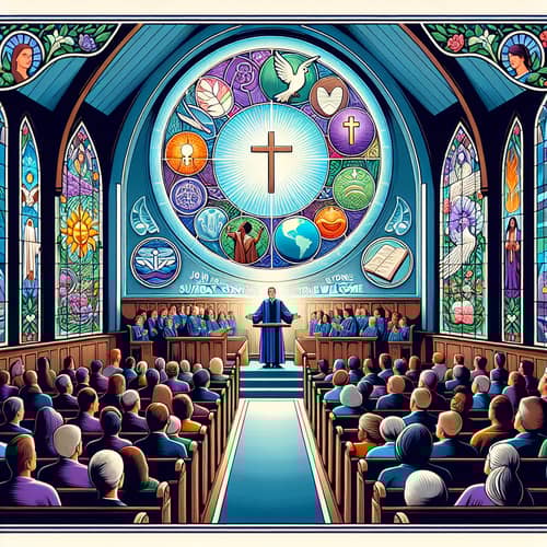 Uplifting Church Service Poster | Sunday Service Invitation