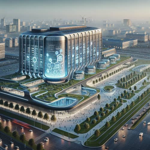 Futuristic Urban Unemployment Center in Cheboksary