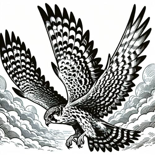 Majestic Falcon Soaring High | Answering the Call of Nature