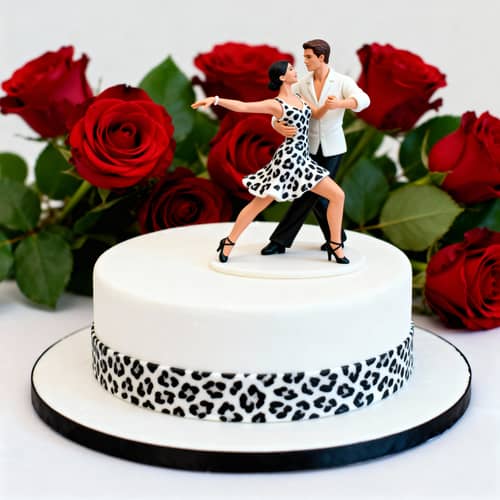 Chic Cheetah Print Tango Cake