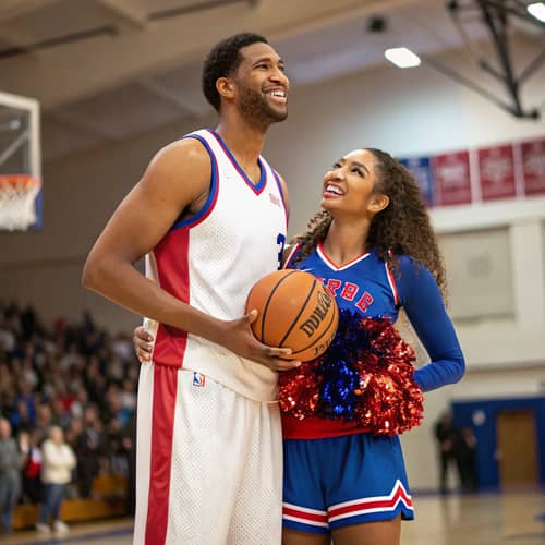 Basketball Player & Cheerleader Couple