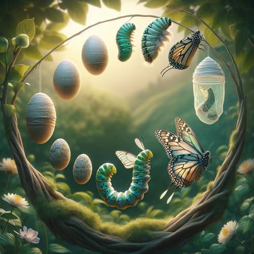 Metamorphosis: Egg to Butterfly - Life's Natural Transformation
