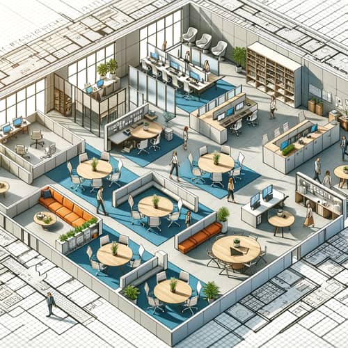 Modern Office Workspace Design | Open Concept Layout for Productivity