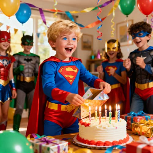 Superhero Birthday Celebration for Kids