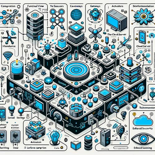 Detailed Vector Illustration of Level 3 IoT System Components