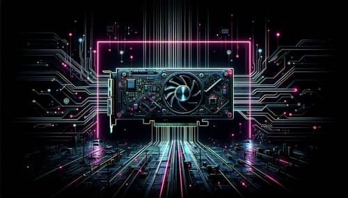 Futuristic Technology in Graphics Card | Cyberpunk Poster