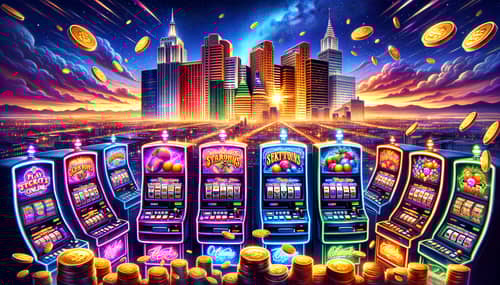 Play Free Slots Online in Glitzy Neon Cityscape