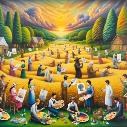 The Harvest of Art: Diverse Artists Inspiring Nature Scenes