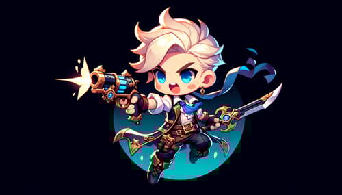 Chibi Gunbreaker Art: Final Fantasy XIV Character Oreta Tsubasa