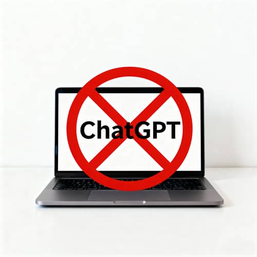 Prohibited ChatGPT: Minimalist Laptop Visual Prohibited ChatGPT: Minimalist Laptop Visual