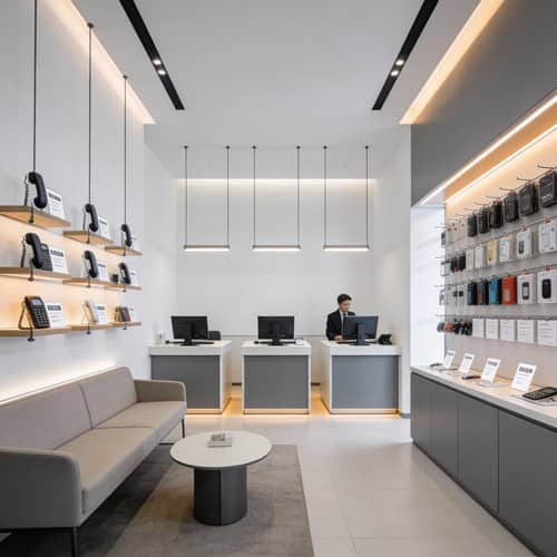 Innovative Teller Space Design with Reception Area