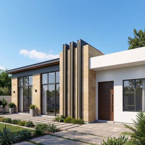 Hidden Luxurious Roof Design with Front Elevation Hidden Luxurious Roof Design with Front Elevation