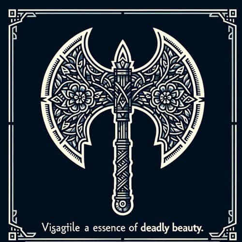 2-Bladed Battle Axe - Deadly Beauty in Symmetrical Design