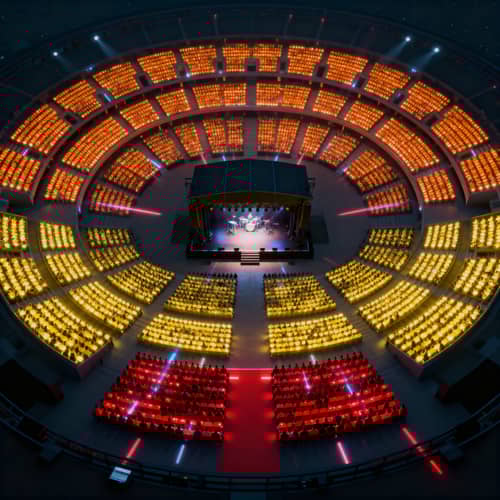 Stunning Concert Arena Lighting Animation